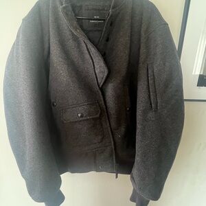 Men's Charcoal Bomber Jacket